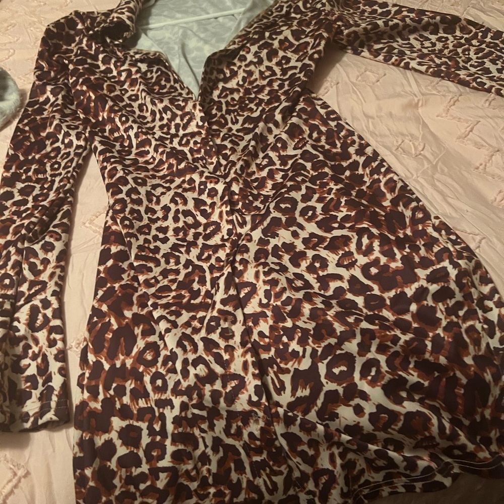 Sexy leopard dress only one once